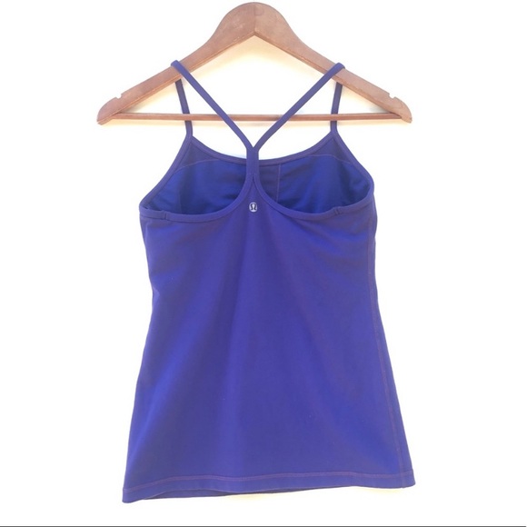 lululemon Power Y Tank Top Purple Size 6 - Picture 2 of 4
